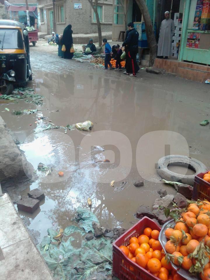 الفيوم.. أهالي سنورس يشتكون من غرق شارع أحمد شوقي بمياه الصرف الصحي