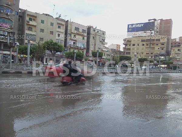 بالصور| مستنقعات في “المحلة الكبرى”بسبب الصرف الصحي والأمطار