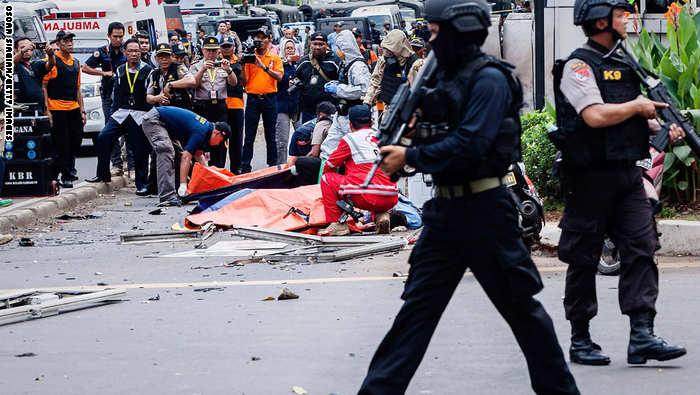 تنظيم الدولة يعلن مسؤوليته عن تفجير جاكرتا