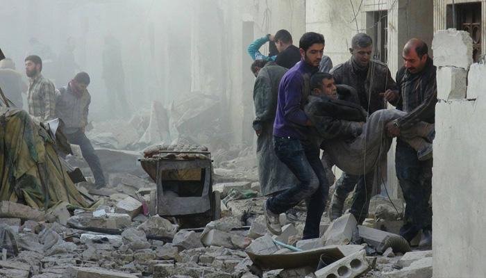 مقتل 7 سوريين جراء قصف مقاتلات روسية لحي السكري في حلب