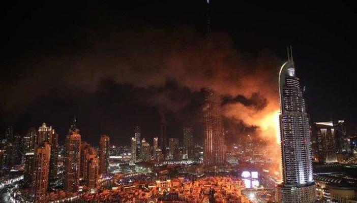 دبي تعلن سبب حريق رأس السنة الميلادية