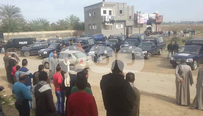 بالصور.. قوات الأمن تحاصر مدينة بلطيم تحسبًا لمظاهرات 25 يناير