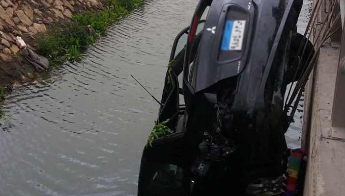 مصرع 3 أطفال أشقاء في حادث انقلاب سيارة بترعة العدلية بالشرقية