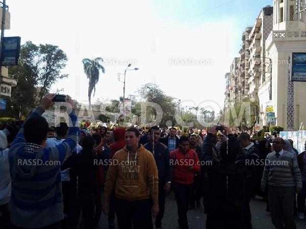 قوات أمن الانقلاب تهاجم تظاهرة لتحالف دعم الشرعية بالمنصورة