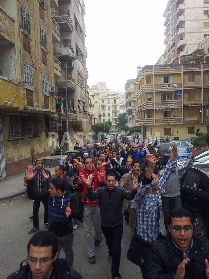 مسيرة لـ”طلاب ضد الإنقلاب” باتجاه مقر أمن الدولة بالاسكندرية