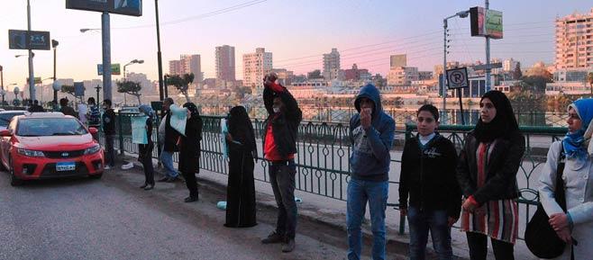 وقفة للقوى السياسية بالدقهلية تنديدا بسحل الشرطة لأحد المتظاهرين أمام الاتحادية