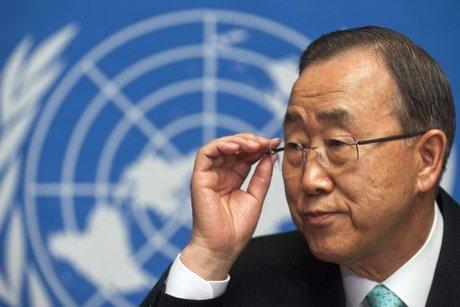 بان كي مون:”يحمل الحكومة والمعارضة السورية قتل أطفال سوريا”
