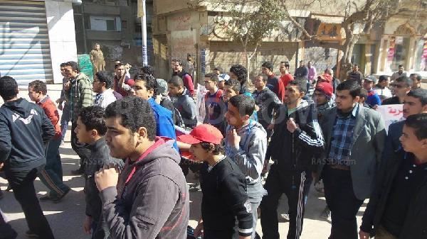 مسيرة بميت غمر صباح اليوم تنديدًا بالانقلاب العسكري