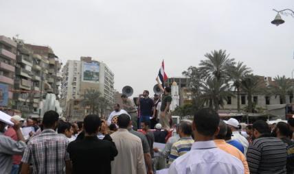 مظاهرة في ميدان الأربعين بالسويس لمحاكمة قتلة شهداء ذكرى “الثورة”