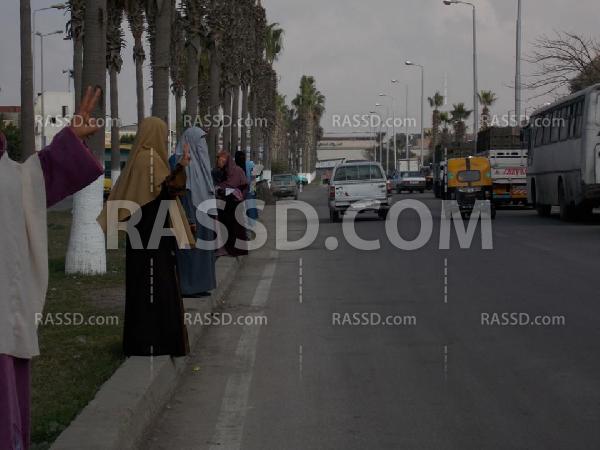 وقفة لنساء ضد الانقلاب ببرج العرب في الإسكندرية