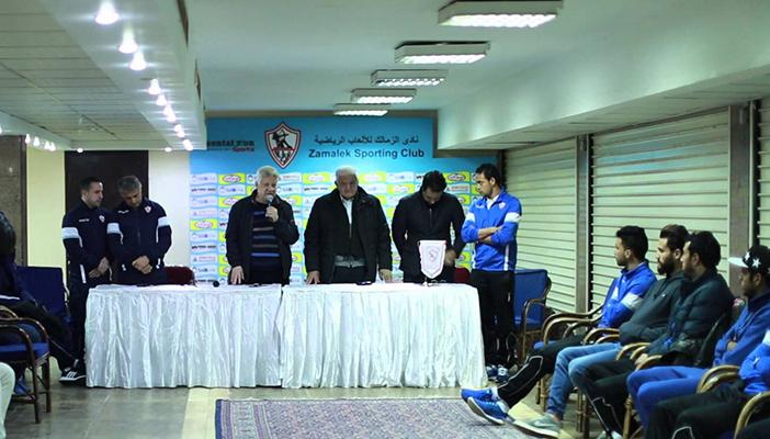 بالفيديو.. كواليس جلسة مرتضى منصور مع لاعبي الزمالك