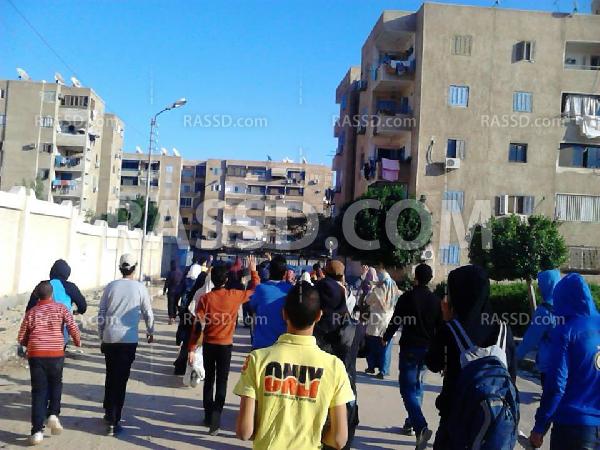 مسيرة حاشدة لطلاب ضد الانقلاب بالإسماعيلية