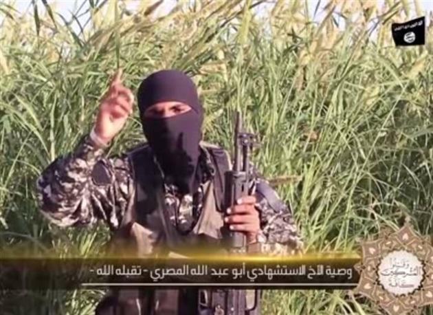 “داعش” يبث فيديو لمنفذ تفجير”البطرسية”.. ويتوعد بمزيد من التفجيرات