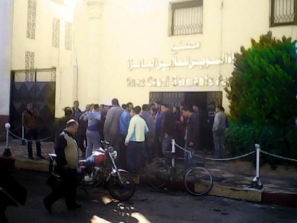 إغلاق مصنع قناة السويس في وجه العمال ببورسعيد