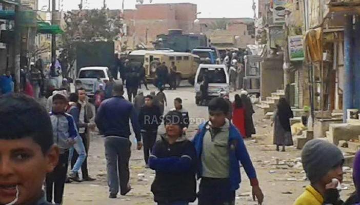 قوات الأمن تواصل حصارها لقرية الميمون في بني سويف