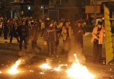 هدوء بميدان الشون بعد اشتباكات بين الأمن والمتظاهرين