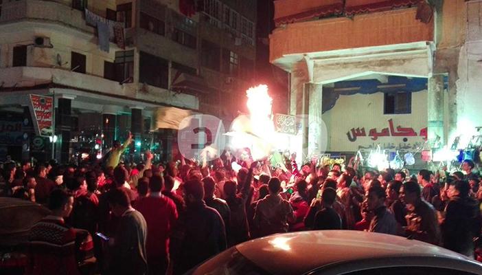 بالصور.. جماهير المصري تحتفل بفوز فريقها برباعية نظيفة أمام إنبي