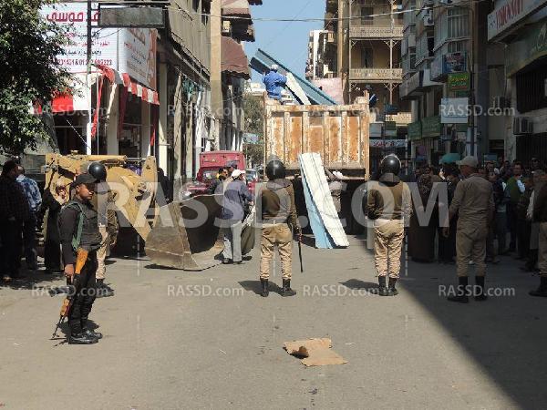 حملة لإزالة أكشاك الباعة الجائلين ببورسعيد