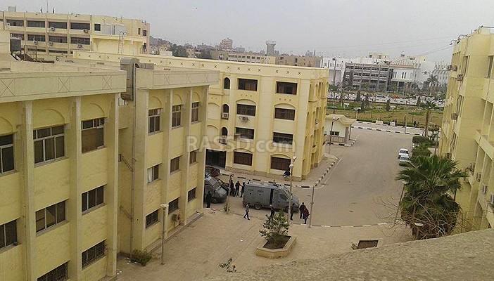 قوات أمن الانقلاب تحاصر جامعة الفيوم