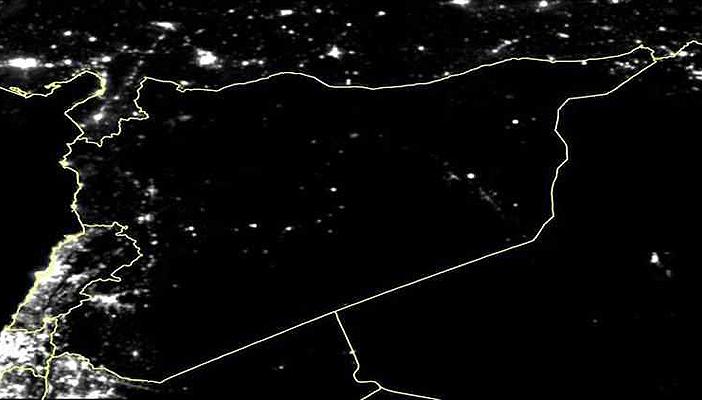 %83 من سوريا في ظلام بحسب صور الأقمار الصناعية