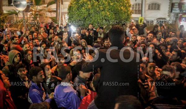 مسيرة ليلية رافضة للإنقلاب العسكري بمدينة العاشر من رمضان‎.