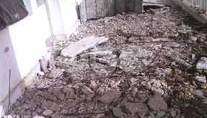 انهيار سقف مستشفى تلا المركزي بالمنوفية.. والصحة: “الأمطار السبب”