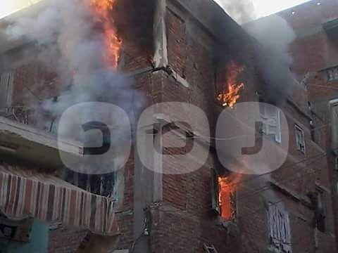 بالصور.. حرق بيوت المعتقلين من معارضي حكم العسكر بدمياط