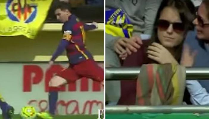 بالفيديو.. ميسي يكسر يد مشجعة