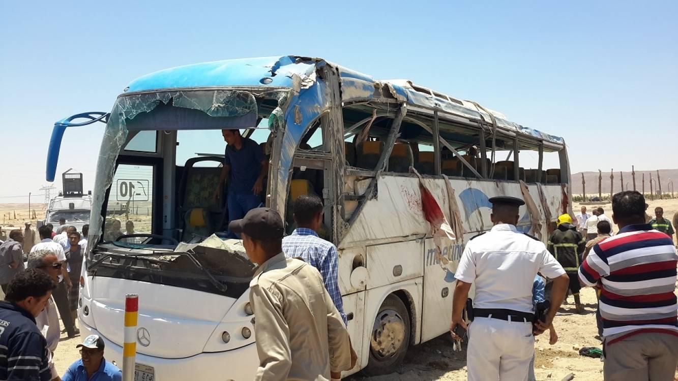 الصحة تعلن وفاة شخص وإصابة 21 في انقلاب أتوبيس بسوهاج​
