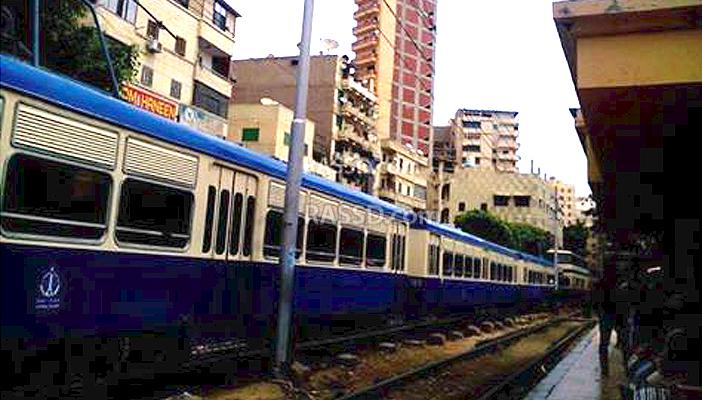 توقف ترام الرمل بسبب كسر في مُوصل الكهرباء