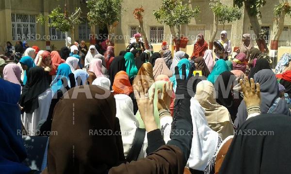 فعاليات مناهضة للانقلاب بجامعة الأزهر في تفهنا الأشراف