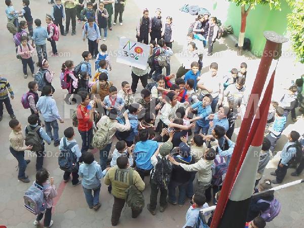 وقفة لطلاب مدارس الجيل المسلم بالغربية رفضا لتغيير اسمها