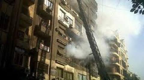 حريق بمقر حملة السيسي بكفر صقر.. ومسئولو الحملة يتهمون الإخوان