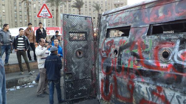 مجهولون يستهدفون مدرعة تابعة لقوات الانقلاب بالعريش