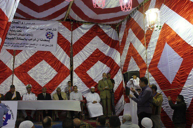 “ائتلاف القبائل العربية” يرعى جلسة صلح بين عائلتين بالسويس