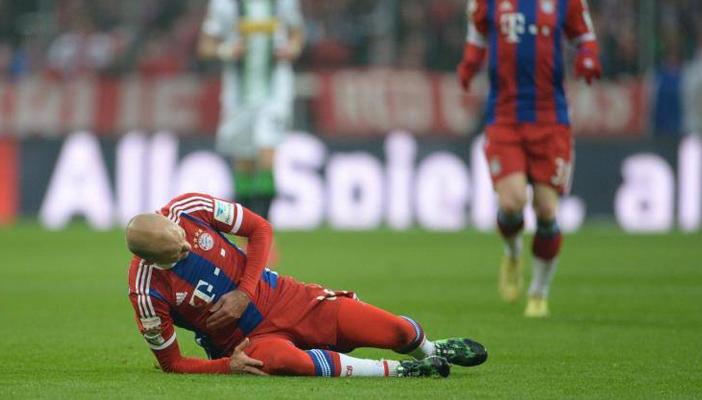 روبن يتغيب عن بايرن ميونخ لنهاية الموسم.. وتأكد إصابة ليفاندوفسكي