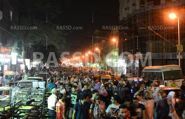 مسيرة ليلية لأهالي المطرية تنديدا بالانقلاب العسكري