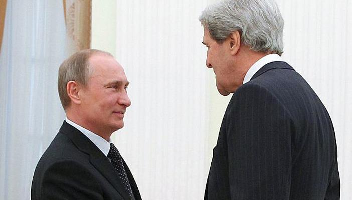 كيري يبحث الملف السوري مع بوتين