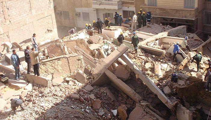 قتيل ومصابان في انهيار منزل بالمنوفية