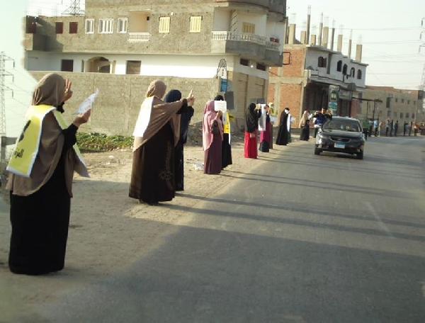 سلسلة بشرية بالمحلة بالغربية في أسبوع “تقدموا ننتصر”