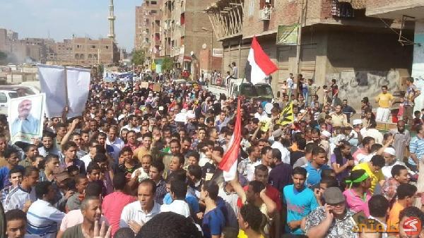 مسيرة بقرية أجهور الكبرى بطوخ تنديدا بانتخابات العسكر