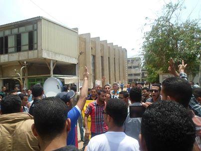 وقفة احتجاجية لطلاب معهد التعاون الزراعي بشبرا