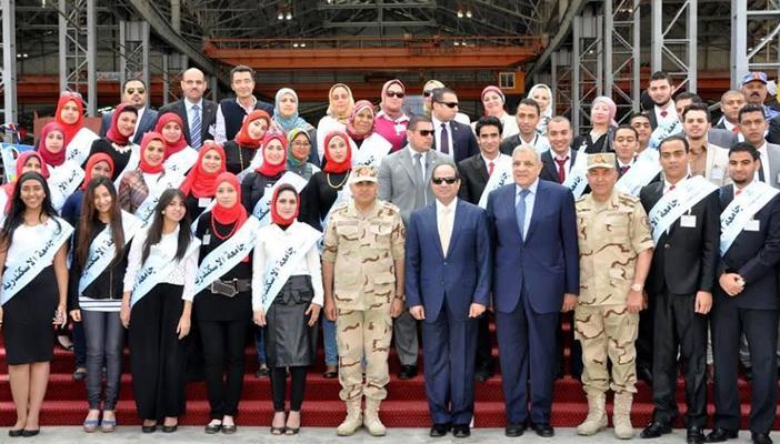 طلاب الاسكندرية يردون على اجتماع السيسى ببعض الطلاب بــ#عار_ع_الجامعة