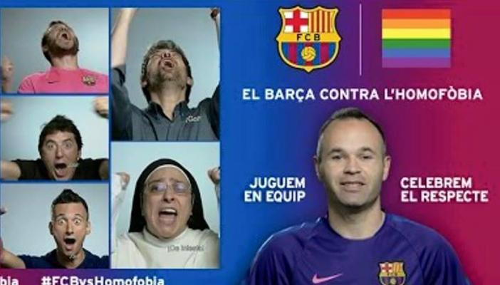 بالفيديو.. برشلونة يدشن حملة ضد مناهضي الشذوذ الجنسي