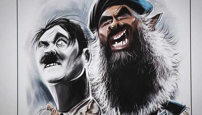 بالصور.. مسابقة كاريكاتير إيرانية تهزأ من “تنظيم الدولة”