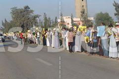 سلاسل بشرية لرافضي الانقلاب بمحافظة الشرقية