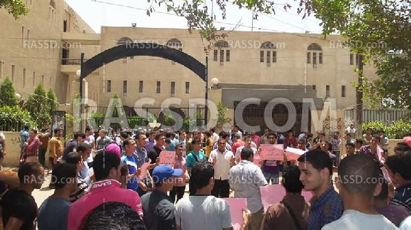 مسيرة لطلاب تفهنا الاشراف تضامنا مع انتفاضة السجون