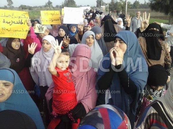 مسيرة صباحية بدسوق تضامنا مع المعتقلين