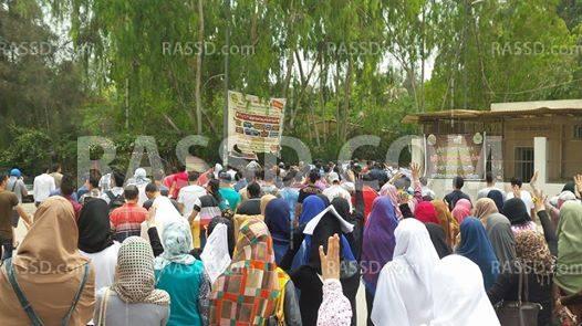 طلاب جامعة المنصورة ينتفضون تحت شعار “عدتم .. فعدنا”