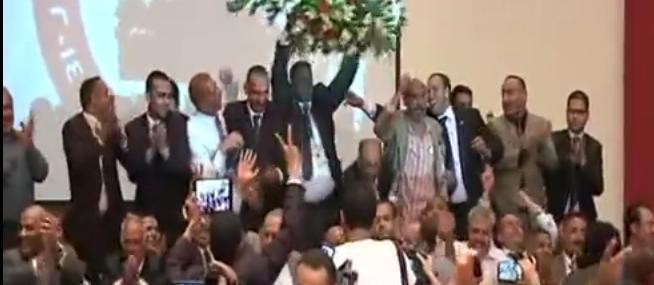 فيديو | قضاة العليا للانتخابات يرقصون فرحاً بفوز السيسي